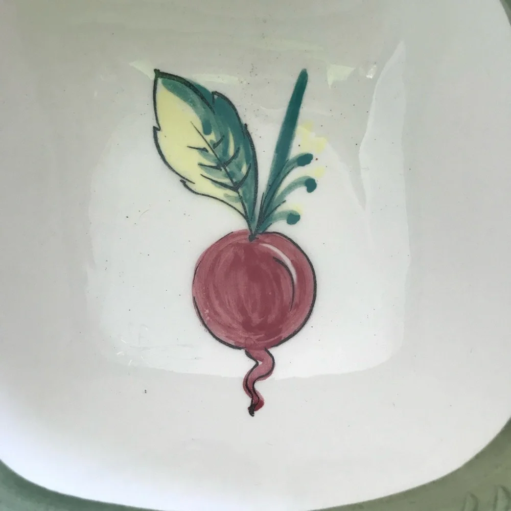 Crate & Barrel Vintage Ceramiche Toscane Handpainted Vegetable Set